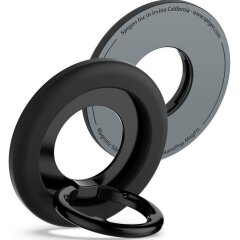 Магнитное кольцо-держатель Spigen (SGP) Nano Pop Ring (MagFit) AMP09029 - Black Sesame