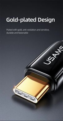 Кабель USAMS US-SJ580 Type-C to Type-C (240W, 1.2m) - Black