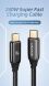 Кабель USAMS US-SJ580 Type-C to Type-C (240W, 1.2m) - Black. Фото 4 из 16