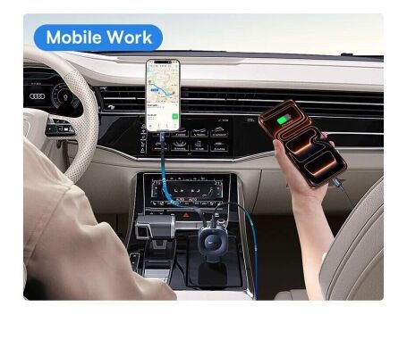 Автомобільний зарядний пристрій Baseus PrimeTrip VR2 45W 1C + кабель Type-C (C02069) - Cosmic Black