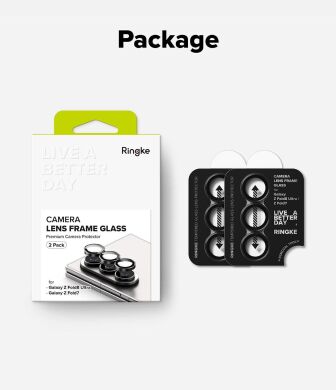 Комплект захисних стекол на камеру Ringke Camera Frame для Samsung Galaxy Fold 8 Ultra / Fold 7 (8800380460638) - Black