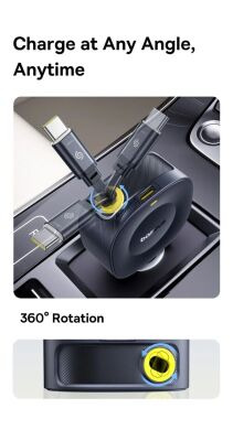 Автомобільний зарядний пристрій Baseus PrimeTrip VR2 45W 1C + кабель Type-C (C02069) - Cosmic Black