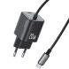Сетевое зарядное устройство USAMS US-CC261 GaN 20W (Type-C) + кабель Type-C - Black. Фото 1 из 16