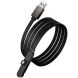 Кабель Hoco U150 USB to Type-C 36W (3A, 1.2m) - Black. Фото 4 из 9
