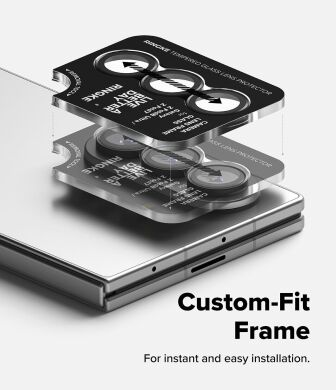 Комплект захисних стекол на камеру Ringke Camera Frame для Samsung Galaxy Fold 8 Ultra / Fold 7 (8800380460638) - Black