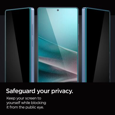 Комплект захисних стекол Spigen (SGP) GLAS.tR EZ Fit Privacy для Samsung Galaxy S25 Ultra (S938) AGL09335 - Black