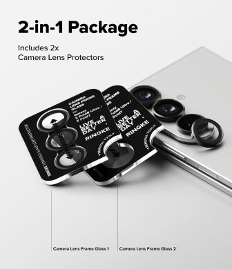Комплект захисних стекол на камеру Ringke Camera Frame для Samsung Galaxy Fold 8 Ultra / Fold 7 (8800380460638) - Black