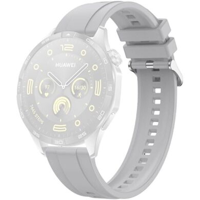 Ремешок Deexe Silicone Band для часов с шириной крепления 18 мм - Light Grey