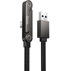 Кабель Hoco U150 USB to Type-C 36W (3A, 1.2m) - Black
