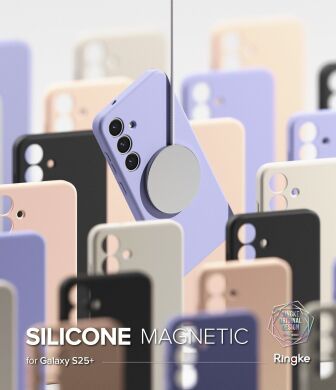 Захисний чохол Ringke Silicone Magnetic для Samsung Galaxy S25 Plus (S936) 8800274968806 - Lavender