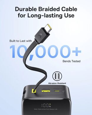Зовнішній акумулятор Baseus EnerFill FC51 Bipow 2 Pro 22.5W (30000mAh) + кабель Type-C (E0028100) - Black