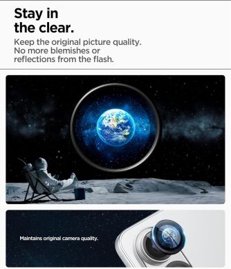 Комплект захисного скла Spigen (SGP) Optik Pro Lens Protector для Samsung Galaxy S25 Edge (S937) AGL09413 - Black