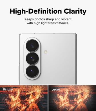 Комплект захисних стекол на камеру Ringke Camera Frame для Samsung Galaxy Fold 8 Ultra / Fold 7 (8800380460638) - Black