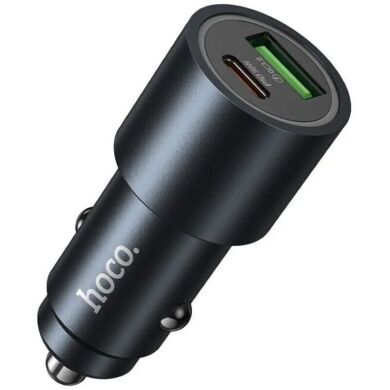 Автомобильное зарядное устройство Hoco Z60 PD30W + QC3.0 18W (USB + Type-C) - Black