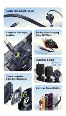 Автомобільний зарядний пристрій Baseus PrimeTrip VR2 45W 1C + кабель Type-C (C02069) - Cosmic Black