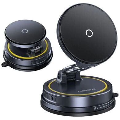 Автомобильный держатель с функцией беспроводной зарядки Baseus PrimeTrip VC2 Flex Pro (C0013F01) - Black