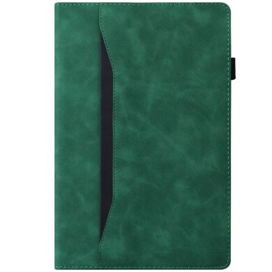 Чехол Deexe Business Style для Samsung Galaxy Tab A9 Plus / Tab A11 Plus (X230/236/X210/216) - Green