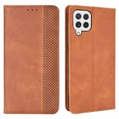 Чохол Deexe Retro Style для Samsung Galaxy A22 (A225) / M22 (M225) - Brown