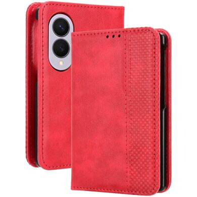 Чехол Deexe Retro Style (FF) для Samsung Galaxy Fold 8 - Red