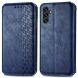 Чехол Deexe Rhombus Wallet для Samsung Galaxy A24 (A245) - Blue. Фото 1 из 6