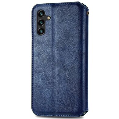 Чехол Deexe Rhombus Wallet для Samsung Galaxy A24 (A245) - Blue