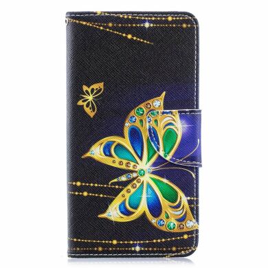 Чохол-книжка Deexe Color Wallet для Samsung Galaxy A40 (А405) - Butterfly with Diamond