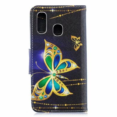Чохол-книжка Deexe Color Wallet для Samsung Galaxy A40 (А405) - Butterfly with Diamond