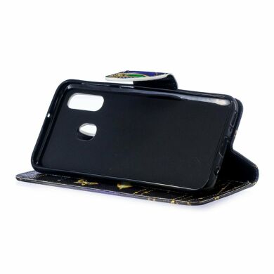 Чохол-книжка Deexe Color Wallet для Samsung Galaxy A40 (А405) - Butterfly with Diamond