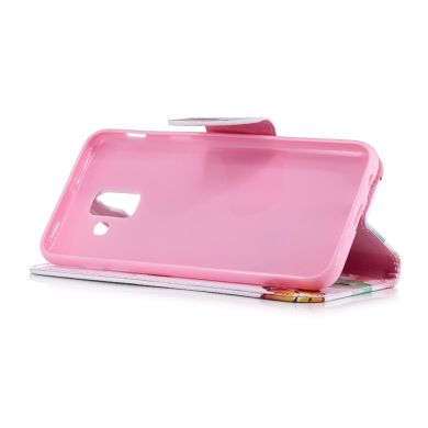 Чехол-книжка Deexe Color Wallet для Samsung Galaxy A6 2018 (A600) - Butterfly in Flowers B