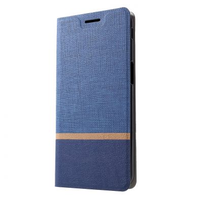 Чехол-книжка Deexe Lines Texture для Samsung Galaxy J6+ (J610) - Blue