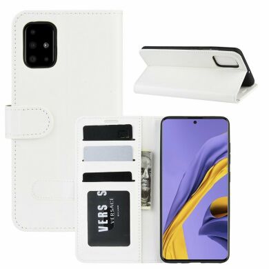 Чохол-книжка Deexe Wallet Style для Samsung Galaxy A51 - White