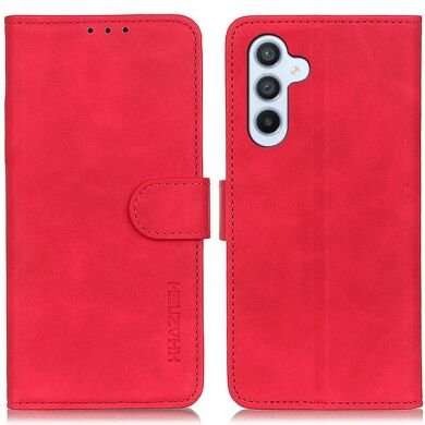 Чехол-книжка KHAZNEH Retro Wallet для Samsung Galaxy S24 FE (S721) - Red