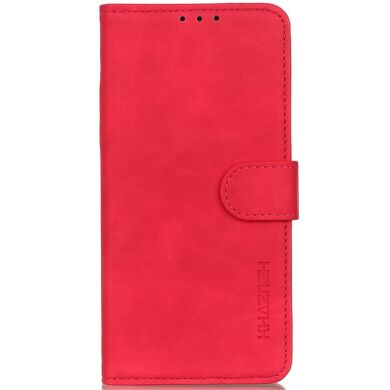 Чехол-книжка KHAZNEH Retro Wallet для Samsung Galaxy S24 FE (S721) - Red