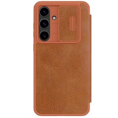 Чехол-книжка NILLKIN Qin Pro для Samsung Galaxy S24 FE (S721) - Brown