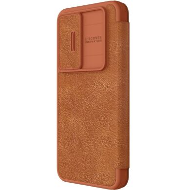 Чехол-книжка NILLKIN Qin Pro для Samsung Galaxy S24 FE (S721) - Brown