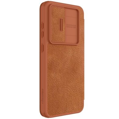 Чехол-книжка NILLKIN Qin Pro для Samsung Galaxy S24 FE (S721) - Brown