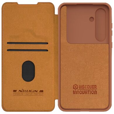 Чехол-книжка NILLKIN Qin Pro для Samsung Galaxy S24 FE (S721) - Brown