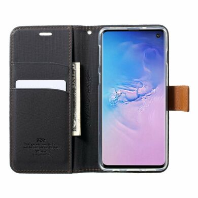 Чохол-книжка ROAR KOREA Cloth Texture для Samsung Galaxy S10 (G973) - Black