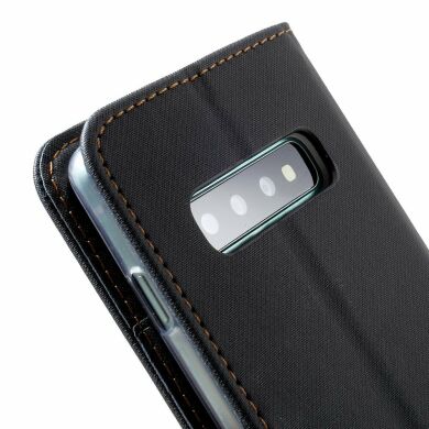 Чохол-книжка ROAR KOREA Cloth Texture для Samsung Galaxy S10 (G973) - Black