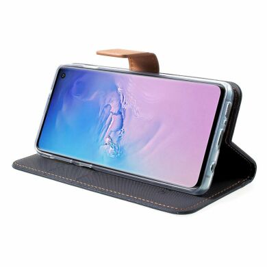 Чохол-книжка ROAR KOREA Cloth Texture для Samsung Galaxy S10 (G973) - Black