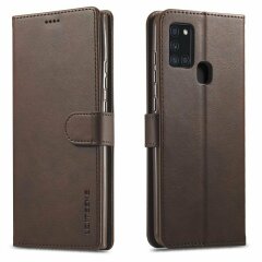 Чохол LC.IMEEKE Wallet Case для Samsung Galaxy A21s (A217) - Coffee