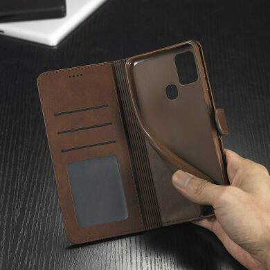 Чехол LC.IMEEKE Wallet Case для Samsung Galaxy A21s (A217) - Coffee