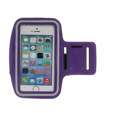 Чохол на руку Deexe Running Sports для смартфонів шириною до 77мм - Purple