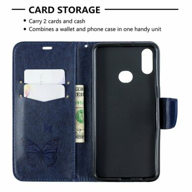 Чехол UniCase Butterfly Pattern для Samsung Galaxy A10s (A107) - Blue
