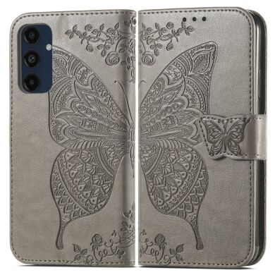 Чохол UniCase Butterfly Pattern для Samsung Galaxy A16 (A165) - Grey