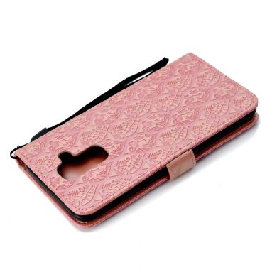 Чехол UniCase Leaf Wallet для Samsung Galaxy A6+ 2018 (A605) - Pink