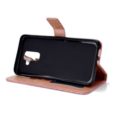 Чехол UniCase Leaf Wallet для Samsung Galaxy A6+ 2018 (A605) - Pink