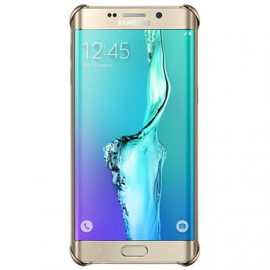 Чохол Clear Cover для Samsung Galaxy S6 edge+ EF-QG928CBEGRU - Gold
