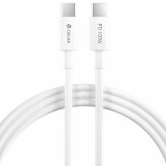 Кабель DEVIA EC317 Smart Series Type-C to Type-C 100W (5A, 1.5m) - White