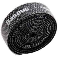 Органайзер для кабелю Baseus Colourful Circle Velcro Strap (3m) ACMGT-F01 - Black